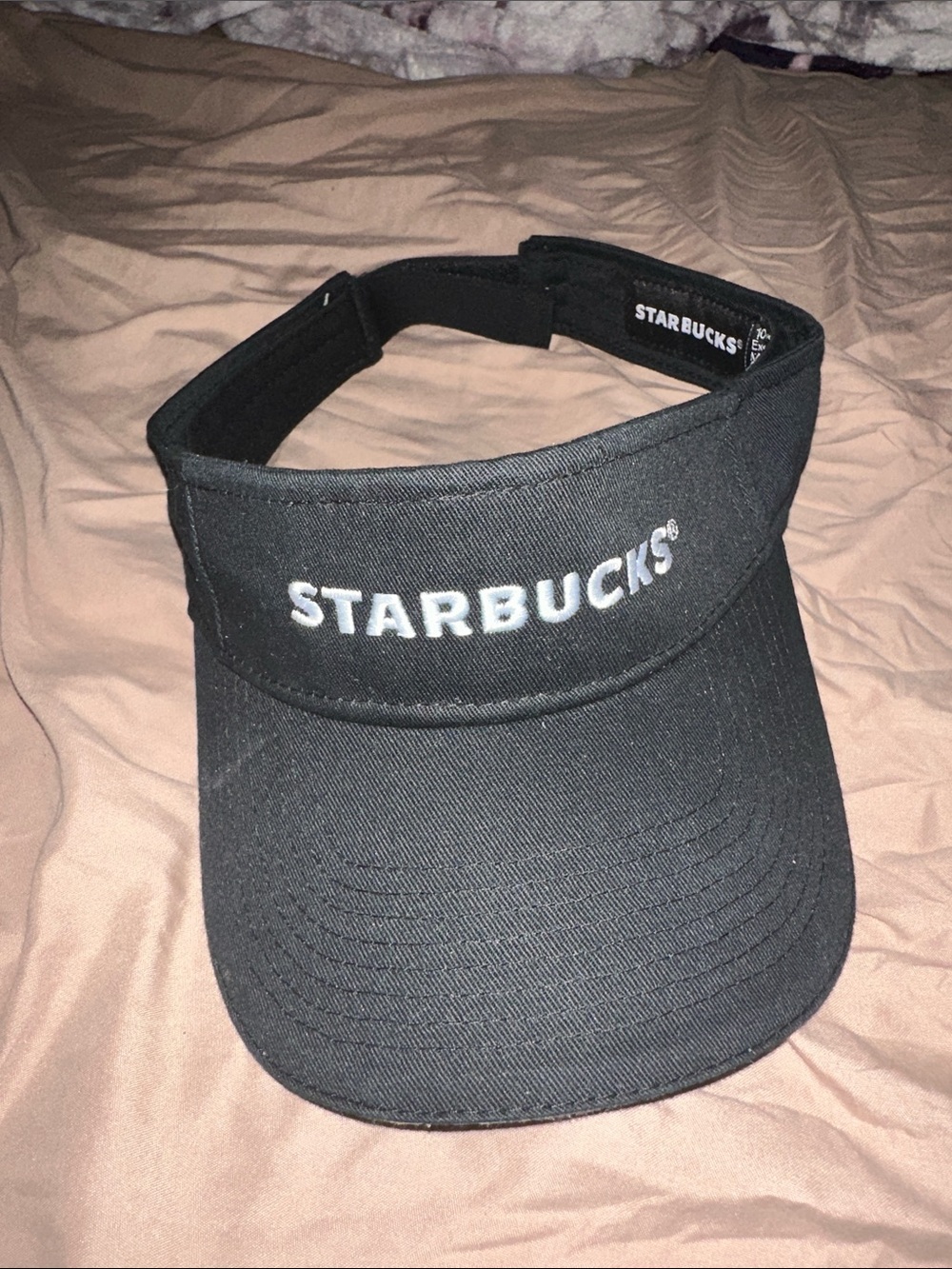 Starbucks Black Visor and Cap Set with White Logo - Picture 2 of 8